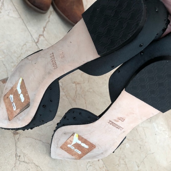 Badgley Miscka Women’s Haddie Loafer Flat Missing The Front Crystal Flower - Picture 15 of 16